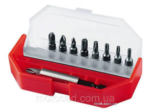 Набір насадок викруткових STANLEY : 1/4', PH, PZ, TORX, магнітний тримач, 10 шт