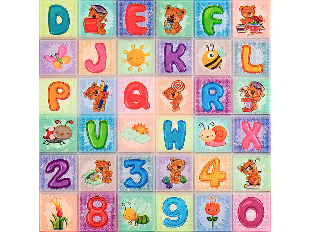 Набір панелей стінових 3D 700х1400х4мм Абетка (2шт) SW-00002352 - Фото 3