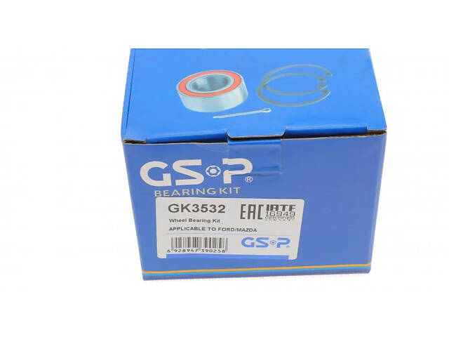 Набор подшипника ступицы колеса GSP GK3532 Ford Focus, Fiesta, Fusion; Mazda 2 1212541, 1212546, 1212547. - Фото 12