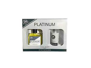Набір подарунковий для чоловiкiв (т/водадезод) Platinum ТМ ALEX MARO