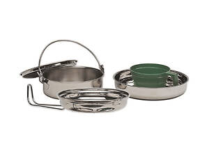 Набір посуду Кухарський Mil-Tec KOCH-SET ST/STEEL 1 PERS. (14646000)