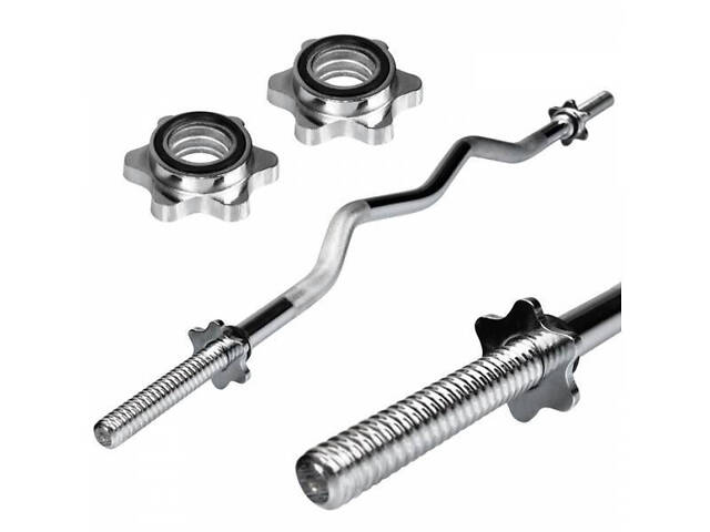 Набір штанга з гантелями. 4 грифи + 100 кг металевих дисків RN-Sport - Фото 4