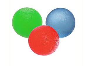 Набір силіконових еспандерів-м'яч (тренажер для кисті) PowerPlay PP-4339 Grip Ball Set (набір 3 шт.)