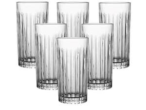 Набор стаканов стеклянных из 6 штук по 360 мл прозрачный HP4165