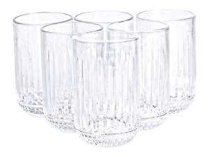 Набір склянок з товстого скла 6 шт скляні стакани 500 мл для холодних напоїв скляні стакани 500 мл HP-YH-37