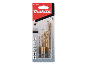 Набір свердел MAKITA по металу HSS-TiN B-57308