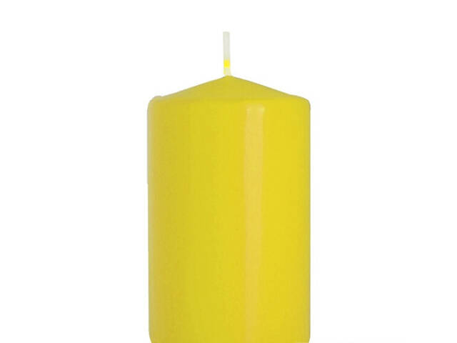 Набір свічок 4 шт. циліндр Bispol AURA Candles Жовті (sw40/60-010) - Фото 4