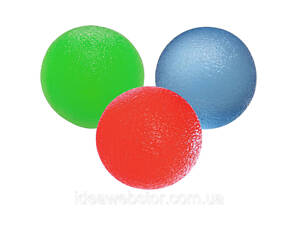 Набор силиконовых эспандеров-мячей тренажер для кисти PowerPlay PP-4339 Grip Ball Set набор 3 шт.
