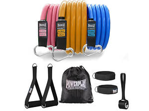 Набір трубчастих еспандерів PowerPlay PP-4101 Expander Tube Set 3шт. (до 18,2 кг.)