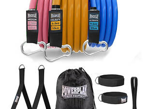 Набір трубчастих еспандерів PowerPlay PP-4101 Expander Tube Set 3шт. (до 18,2 кг.)