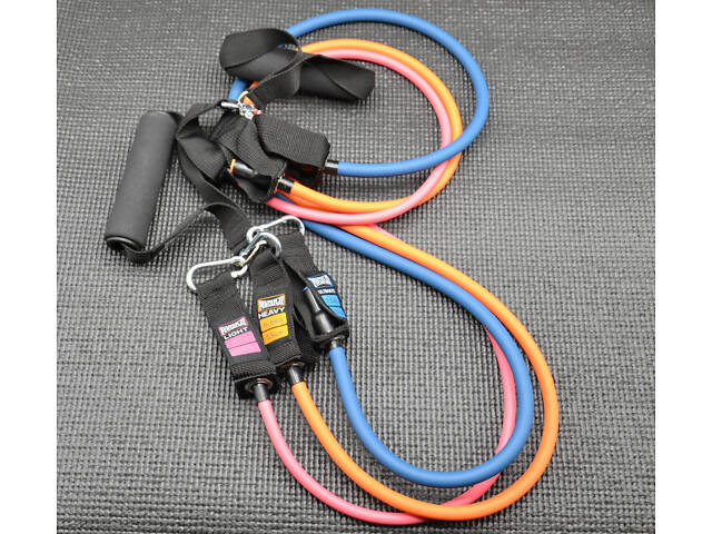 Набір трубчастих еспандерів PowerPlay PP-4101 Expander Tube Set 3шт. (до 18,2 кг.) - Фото 6