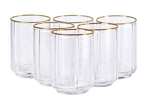 Набір з 6 склянок, 450 мл, для лимонаду, води, соку та коктейлів HP-16-11