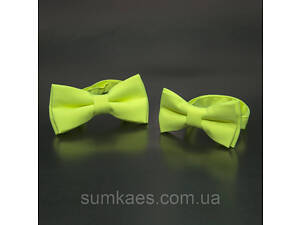 Набір 2 в 1 салатовий класичний метелик для батька та сина Gofin BNG-13002