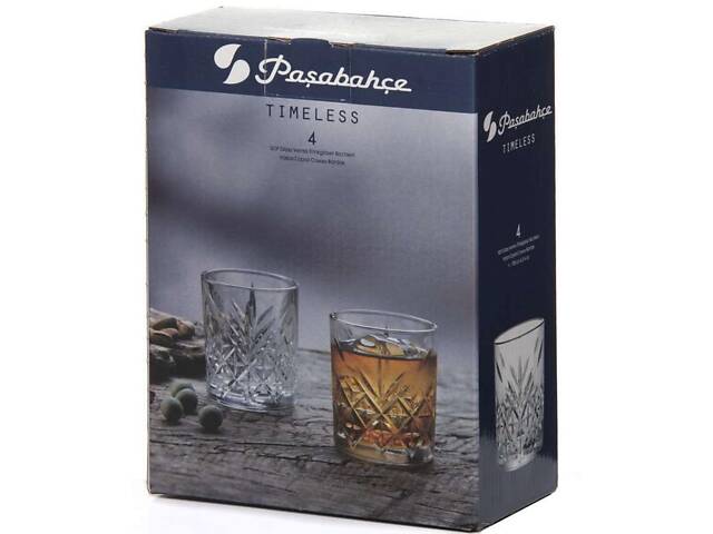 Набір 4 низьких склянки Pasabahce Timeless 205 мл - Фото 4
