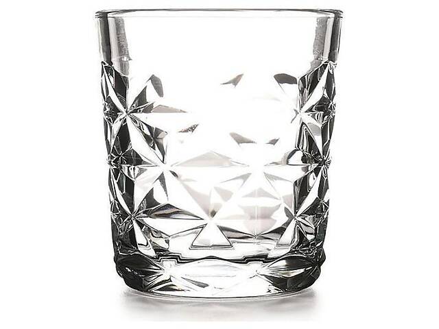 Набір 4 склянки Pasabahce ESTRELLA 305 мл, широкі склянки для віскі в подарунковій коробці - Фото 1