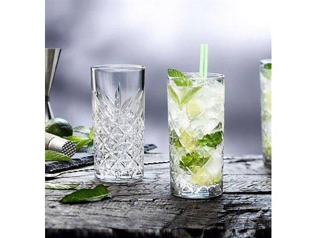 Набір 4 високих склянки Pasabahce Timeless 365 мл (подарункове паковання) - Фото 3