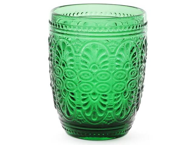 Набір 6 склянок Siena Toscana 325 мл, смарагдове скло - Фото 1