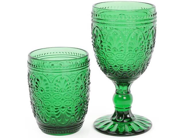 Набір 6 склянок Siena Toscana 325 мл, смарагдове скло - Фото 2