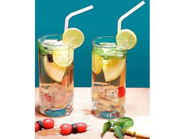 Набір 6 високих склянок Pasabahce Tango 440 мл скляні - Фото 2