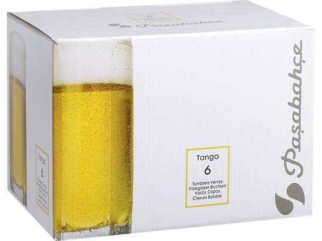 Набір 6 високих склянок Pasabahce Tango 440 мл скляні - Фото 4