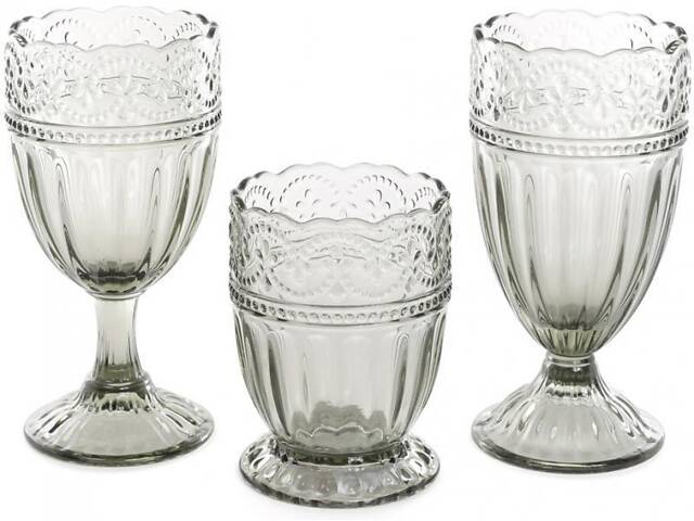 Набір 6 високих склянок Siena Toscana 325 мл, графітове скло - Фото 2