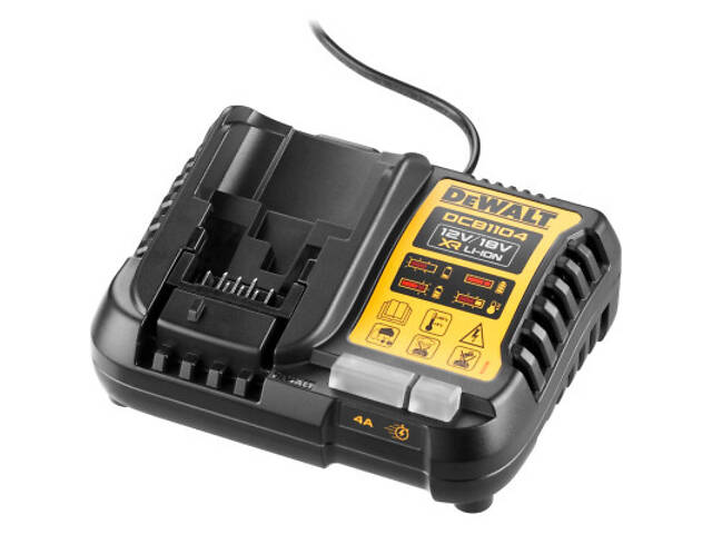 Набір акумулятор + зарядний пристрій DeWALT 10,8 - 54V, 4A, 18V XR Li-Ion, 2x4Ah (DCB1104M2) - Фото 2