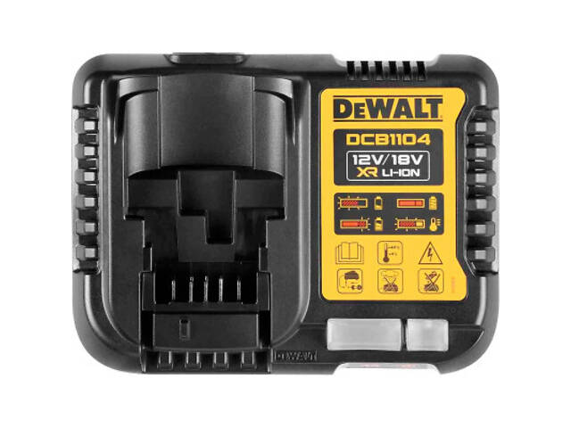 Набір акумулятор + зарядний пристрій DeWALT 10,8 - 54V, 4A, 18V XR Li-Ion, 2x4Ah (DCB1104M2) - Фото 3