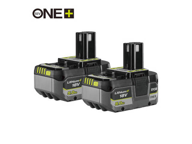 Набір акумулятор + зарядний пристрій Ryobi ONE+ RB1850X2 18V, 2х5Ah (5133005305) - Фото 1