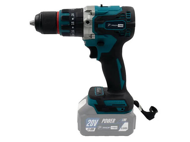 Набор аккумуляторных инструментов PROFI-TEC Combo Set 3/3 POWERLine DHP485BL, DGA20BL, DTW800BL: с АКБ - Фото 4