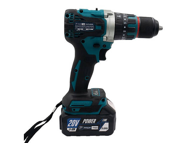 Набор аккумуляторных инструментов PROFI-TEC Combo Set 3/6 POWERLine PBH201BL, DGA20BL, DHP485BL: с АКБ 2шт-20V - Фото 9