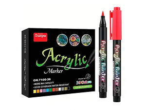 Набор акриловых маркеров для рисования Guangna GN7100 36 шт (11545-67167)