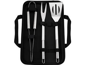 Набір аксесуарів для грилю та барбекю в чохлі 3 предмети