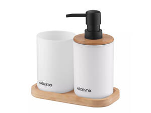 Набір аксесуарів для ванної кімнати Ardesto Minimalism ARHB3110WB 3 предмети білий