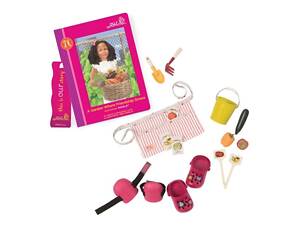 Набор аксессуаров Our Generation Книга и комплект аксессуаров для садоводства BD30280Z