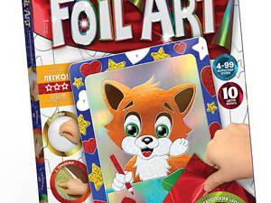 Набір Аплікація кольоровою фольгою Foil ART FAR-01 Danko Toys Лисеня Вид 1