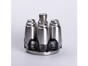 Набор баночек для специй 6 шт 15х15х16 см карусель для хранения специй