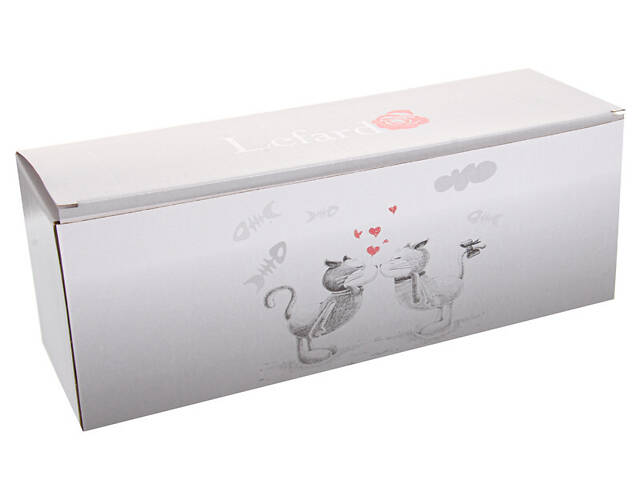 Набір банок для сипких із 3 шт Lefard Коти 450 мл 11х10 см 940-252 - Фото 2