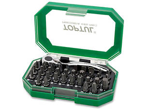 Набір біти + тріскачка TOPTUL 1/4' 35ед. GACW3503
