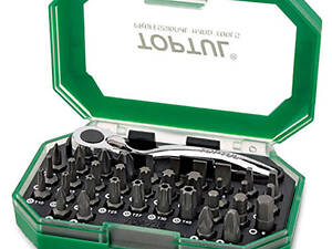 Набор биты + трещотка TOPTUL 1/4' 35ед. GACW3503