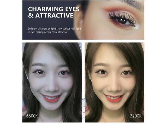 Набір блогера Puluz Ring USB LED лампа PKT3058B 4.7' + штатив 12 см (PKT3058B) - Фото 6