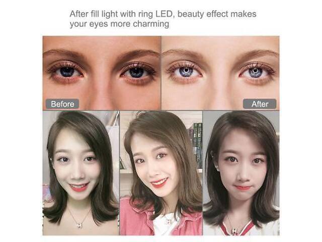 Набір блогера Puluz Ring USB LED lamp PKT3047B 6.2' + настільне кріплення (PKT3047B) - Фото 6