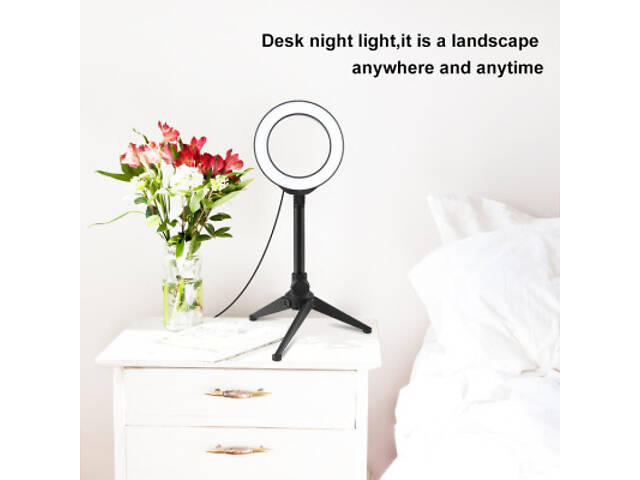 Набір блогера Puluz Ring USB LED lamp PKT3084B 4.7' + table stand (PKT3084B) - Фото 3
