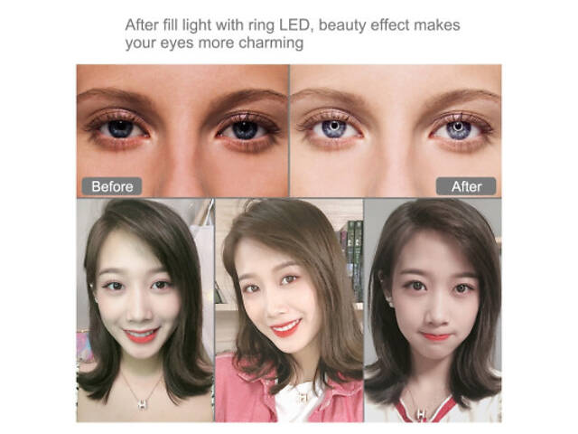 Набір блогера Puluz Ring USB LED lamp PKT3084B 4.7' + table stand (PKT3084B) - Фото 5