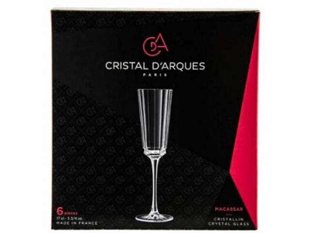 Набір бокалів Cristal d'Arques Paris Macassar 170 мл 6шт (Q4335) - Фото 6