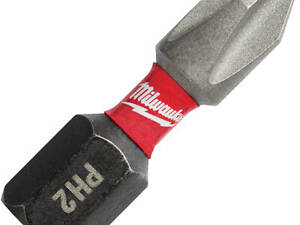 Набір біт Milwaukee SHOCKWAVE, PH2, 25мм, 2шт (4932430852)
