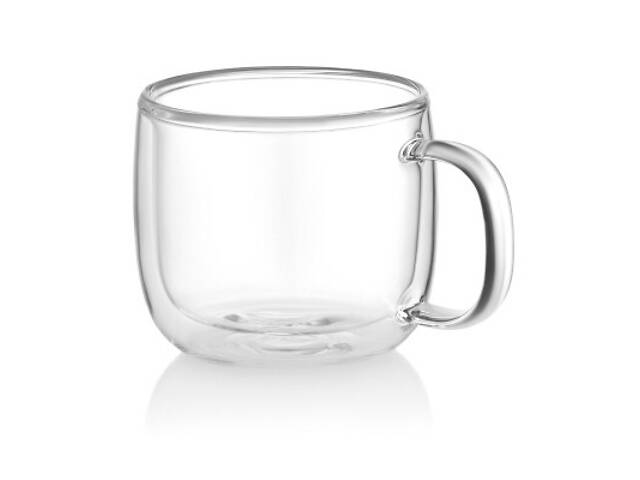 Набор чашек Ardesto BWH 450 мл 2 шт прозорий (AR2645BWH) - Фото 1