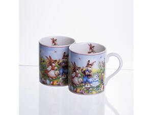 Набір чашок порцелянових Rabbit Family 220 мл 2шт HP-7323-8