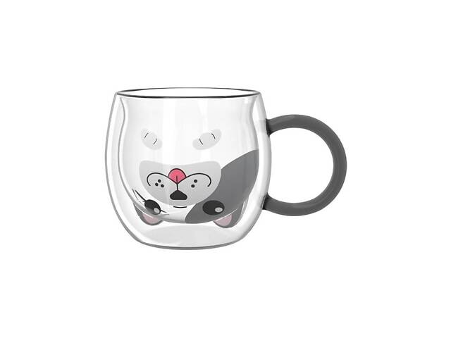 Набор чашек с двойными стенками Ardesto Animals AR2628BD 280 мл 2 шт - Фото 1