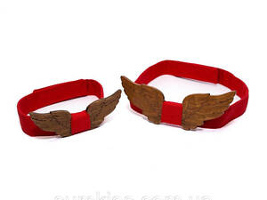 Набір дерев'яний краватка метелик Gofin для сина та батька крила GBDH-9022