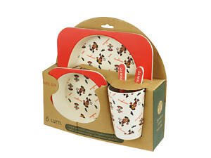 Набір дитячої бамбуковій посуду, футбол